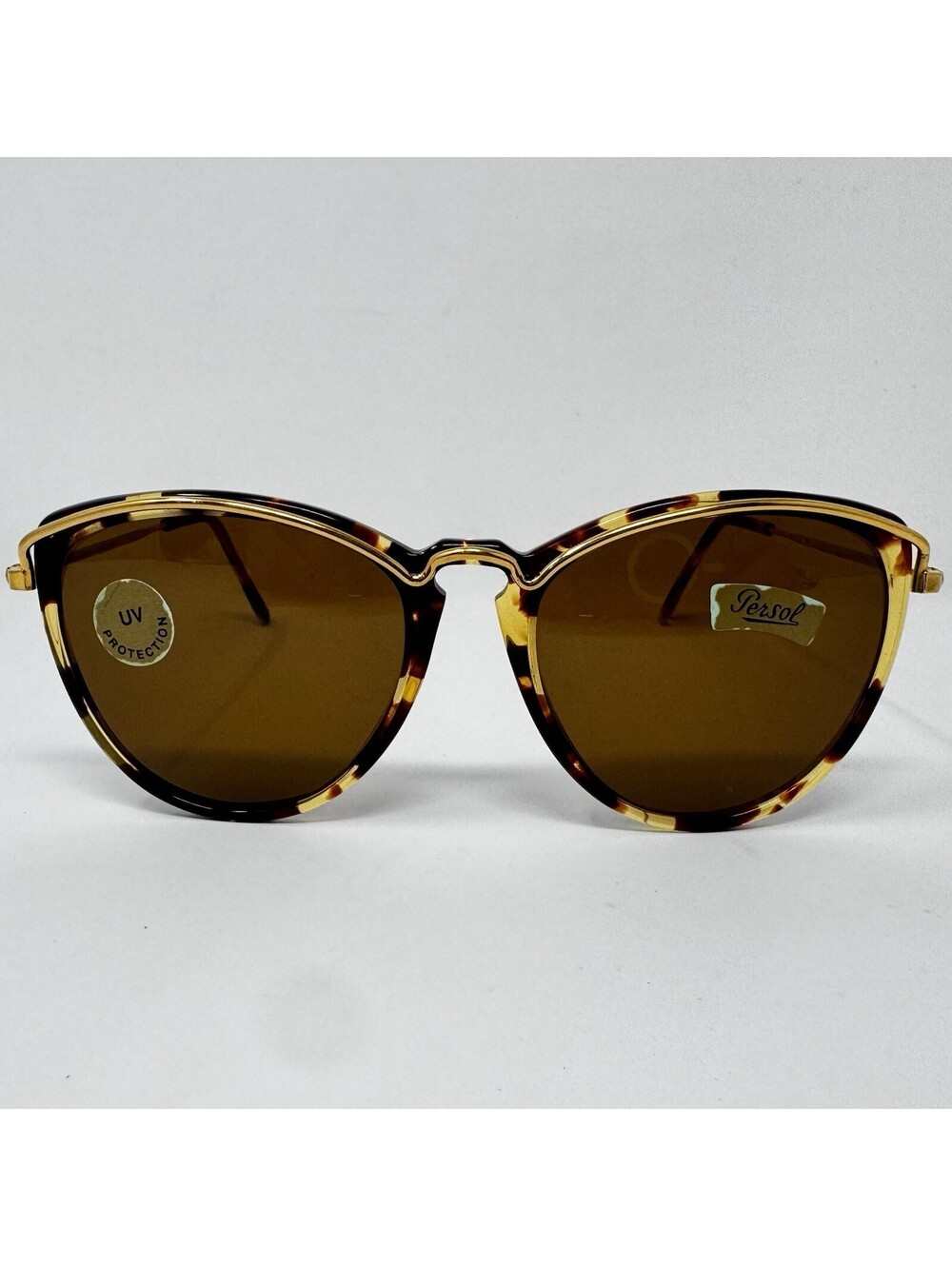 Vintage Persol Ratti Chester 52-16-140 Tortoise Gold Sunglasses NOS Italy